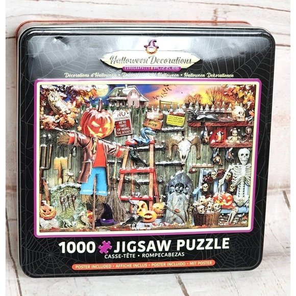 Halloween Decoration Eurographics Decorations of Halloween 1000 Pc Jigsaw Puzzle - Picture 1 of 7